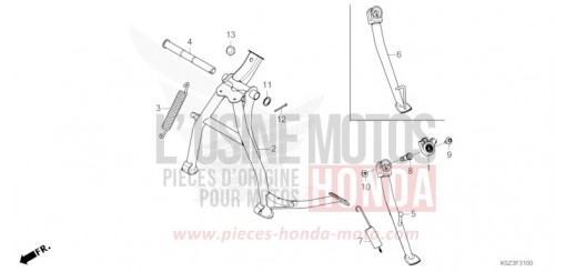 SIDE STAND GB350SS de 2025